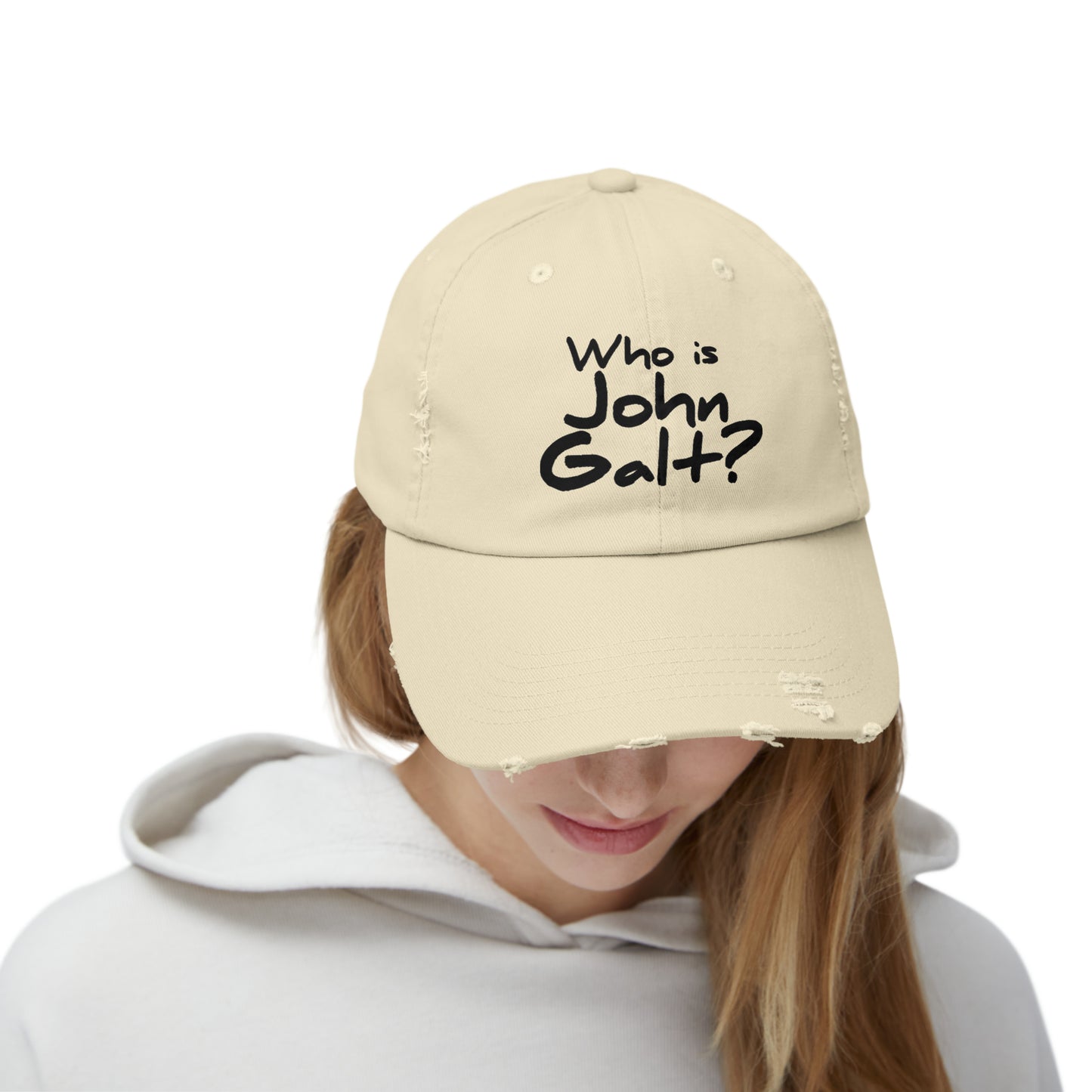 Who is John Galt? Distressed Hat