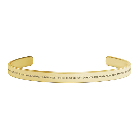 Galt's Gulch Oath Cuff Bracelet