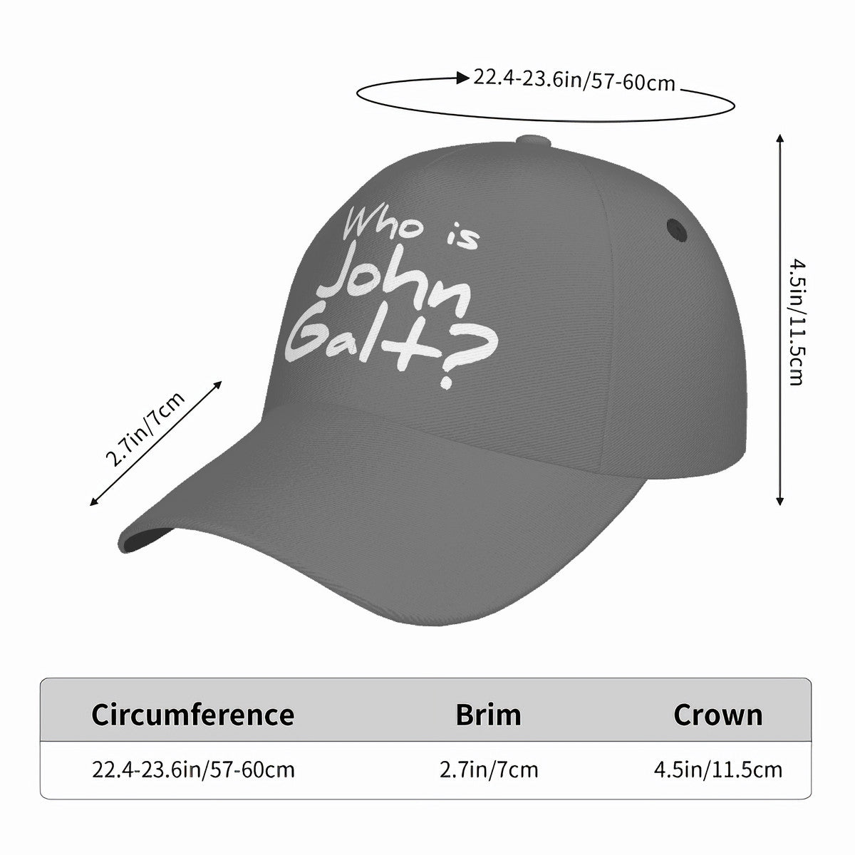 Who is John Galt? Hat-Grey