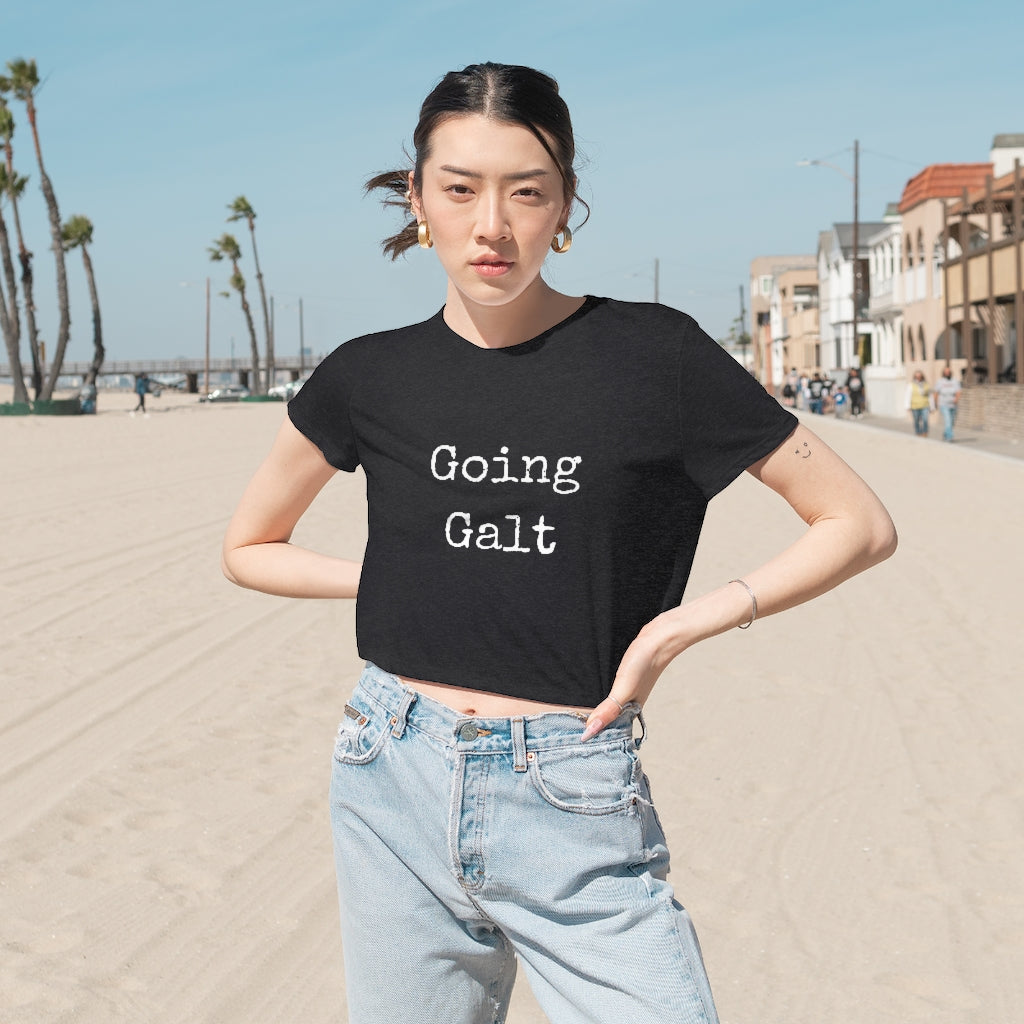 Going Galt - Women's Flowy Cropped Tee