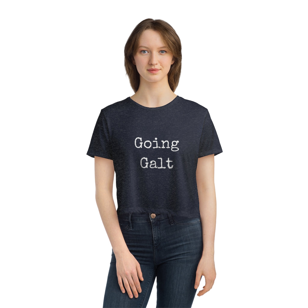 Going Galt - Women's Flowy Cropped Tee