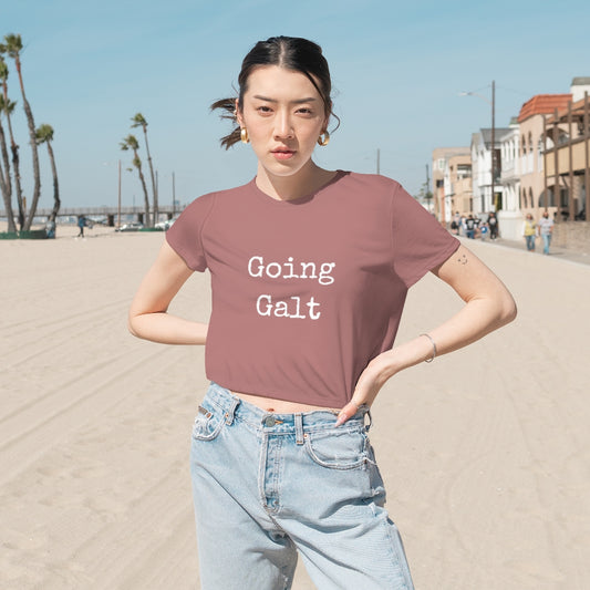 Going Galt - Women's Flowy Cropped Tee
