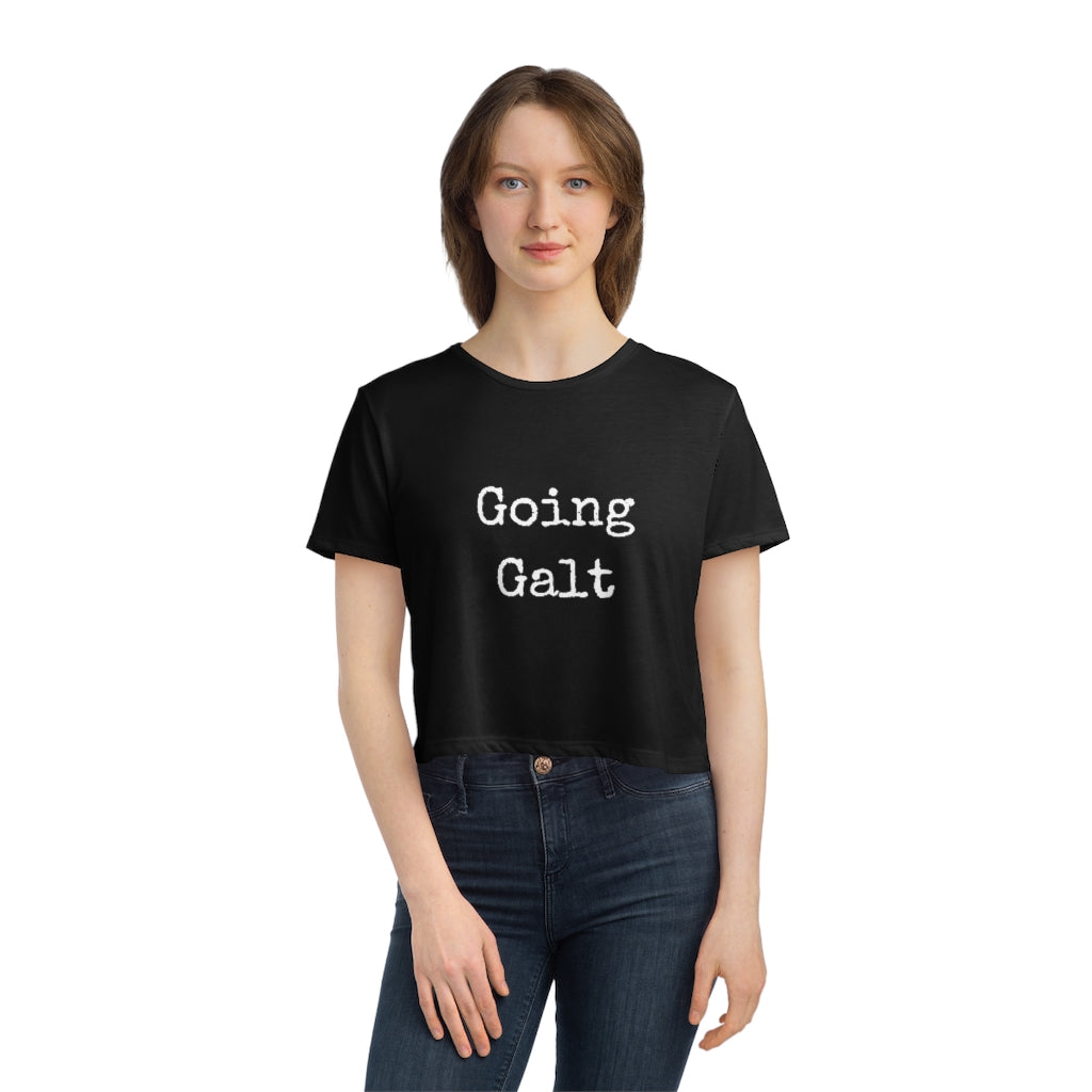 Going Galt - Women's Flowy Cropped Tee