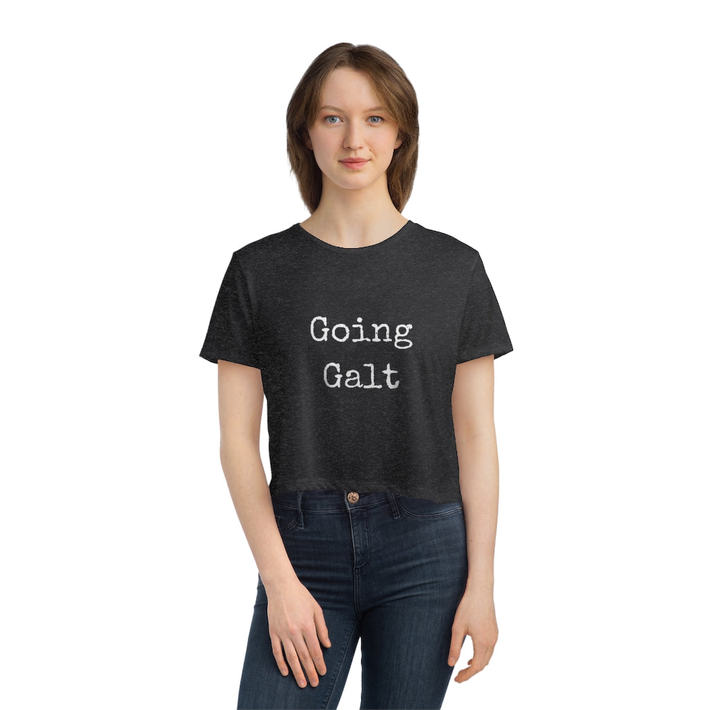Going Galt - Women's Flowy Cropped Tee