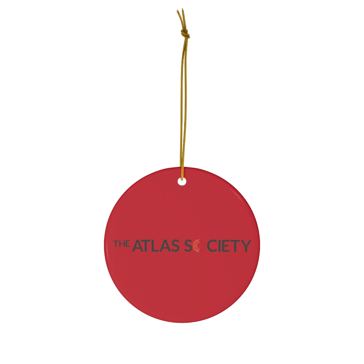 $ Ceramic Ornament - Red