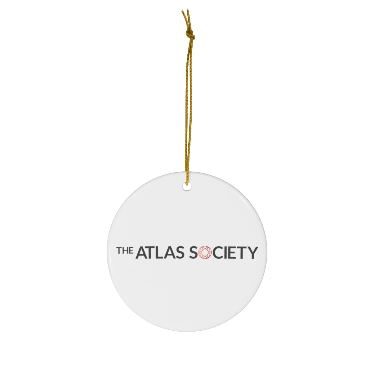 $ Ceramic Ornament - White
