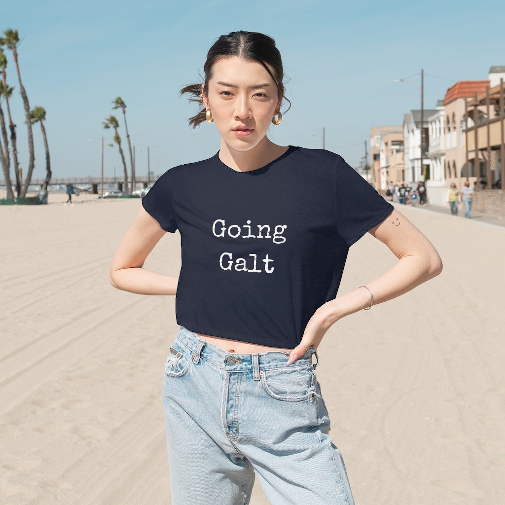 Going Galt - Women's Flowy Cropped Tee