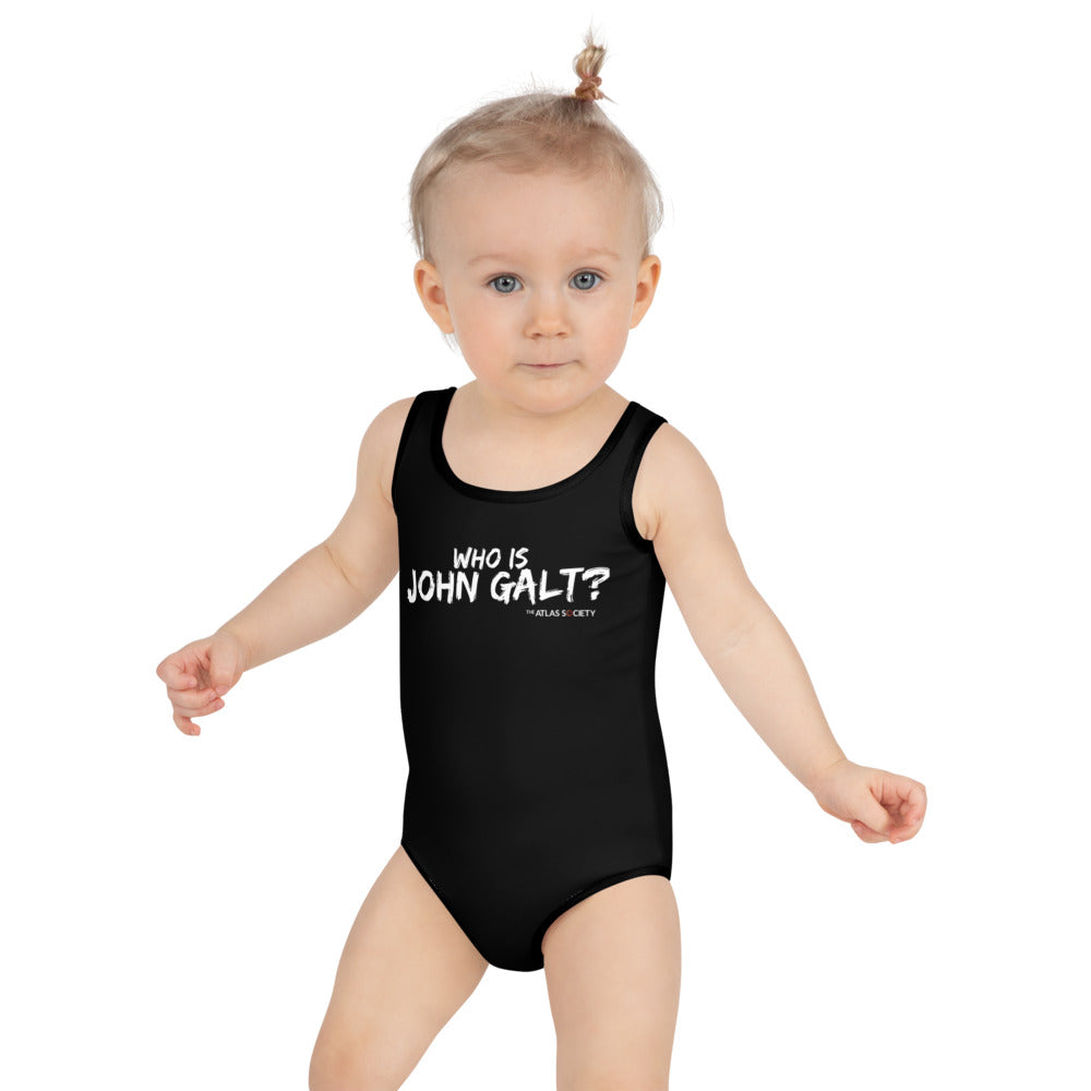 Who is John Galt Kids Swimsuit BLACK