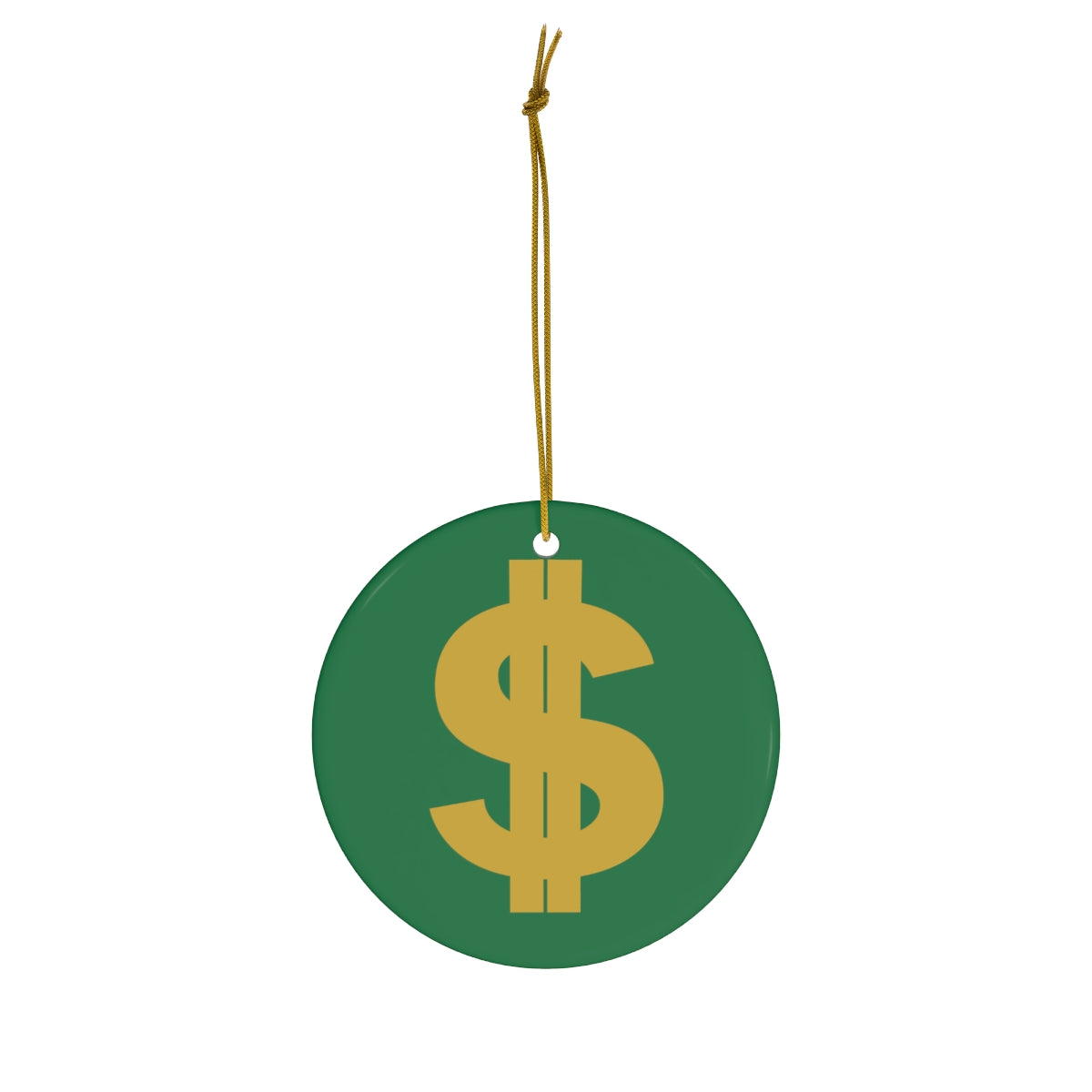 $ Ceramic Ornament - Green