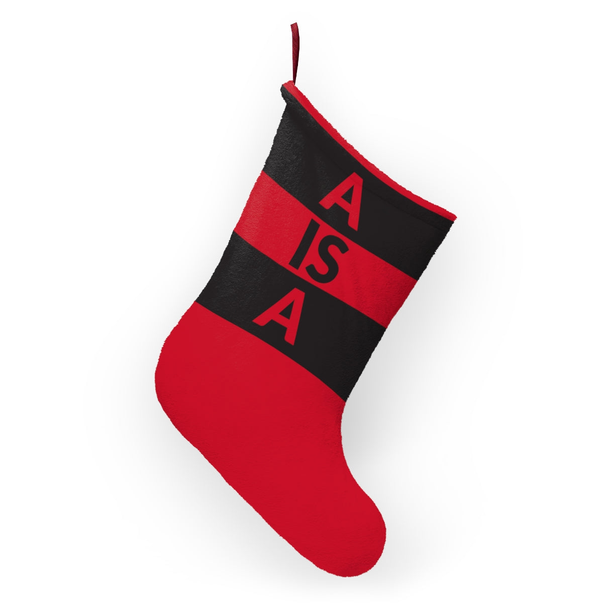 A is A Christmas Stocking - Red