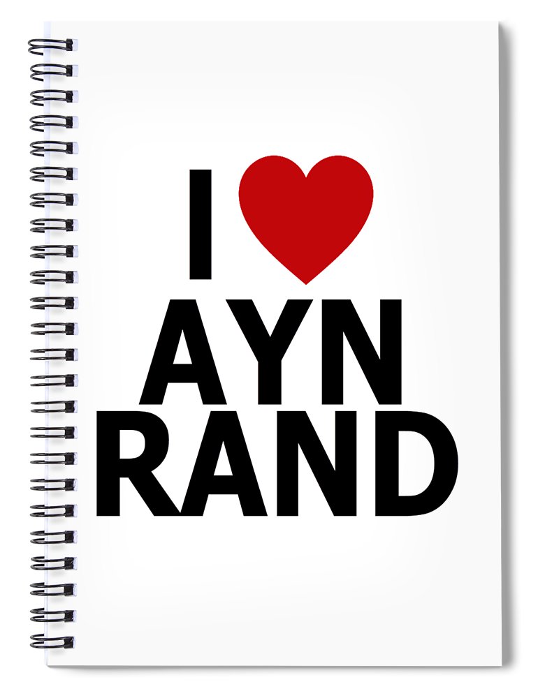 I Heart Ayn Rand - Spiral Notebook