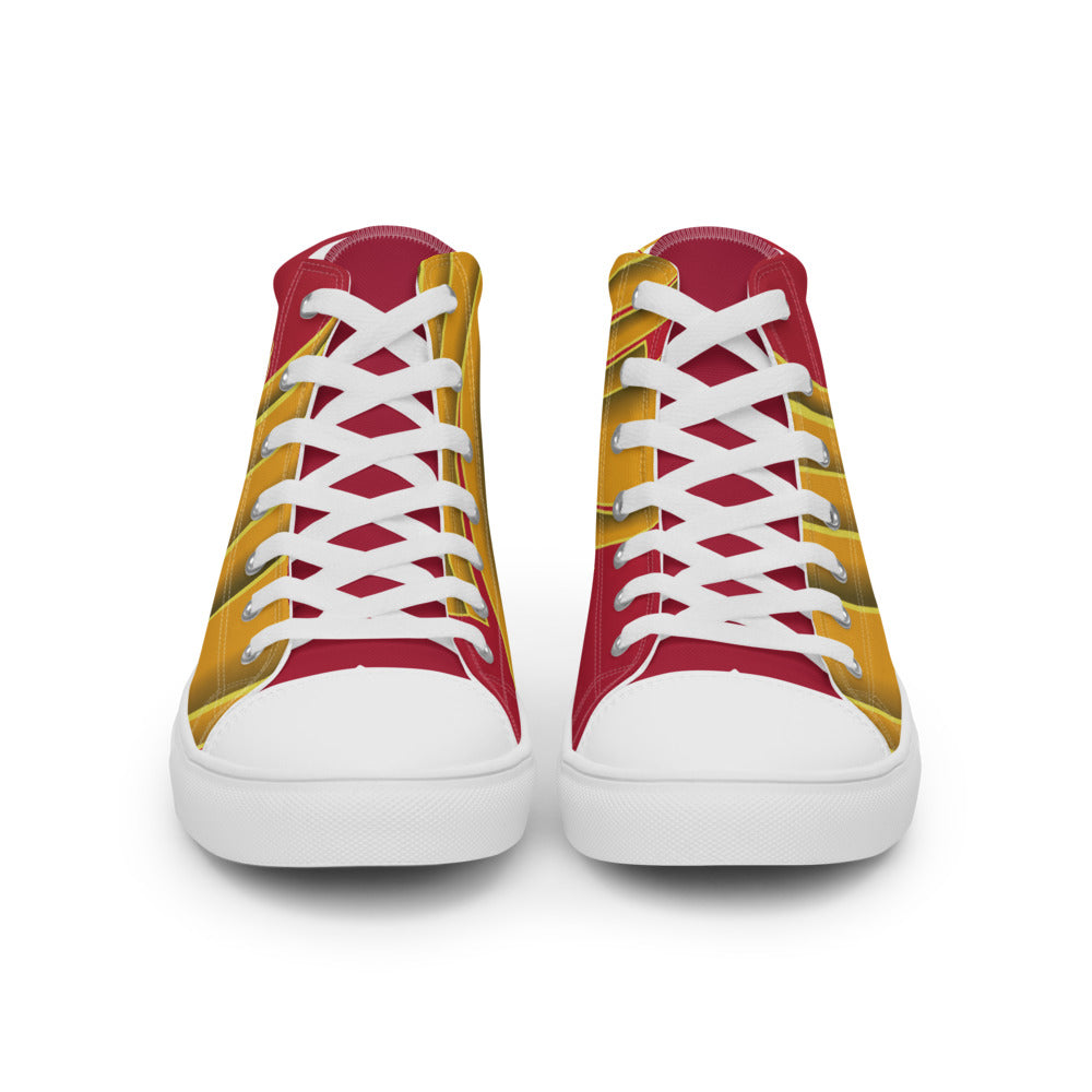 Ayn Rand Art Deco Women’s High-Top Canvas Shoes