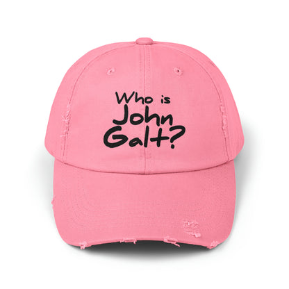 Who is John Galt? Distressed Hat