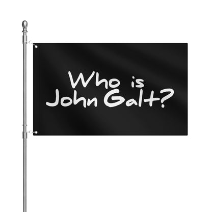 John Galt Flag 3x5 ft Black