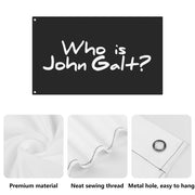 John Galt Flag 3x5 ft Black