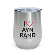 I ❤ Ayn Rand Insulated Wine Tumbler