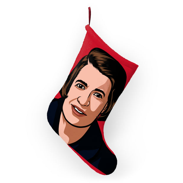 Ayn Rand Christmas Stocking - Red