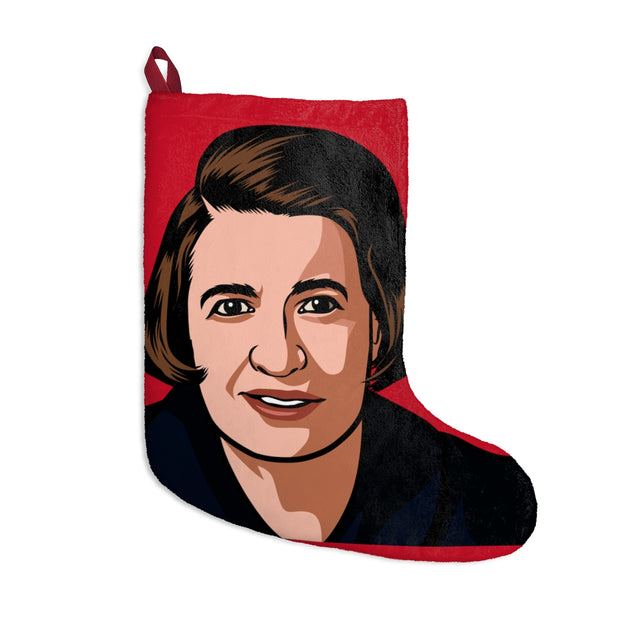 Ayn Rand Christmas Stocking - Red