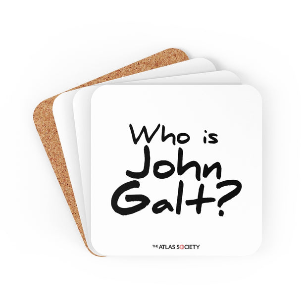 Who is John Galt? Corkwood Coaster Set