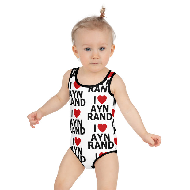 I Heart Ayn Rand Kids Swimsuit