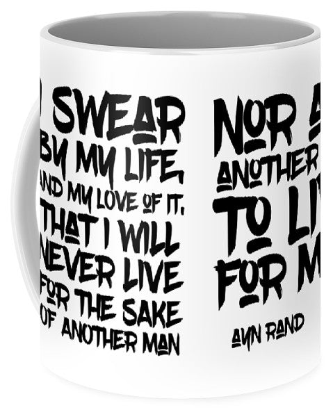 I Swear by My Life blk - Mug