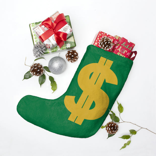 $ Christmas Stocking - Green