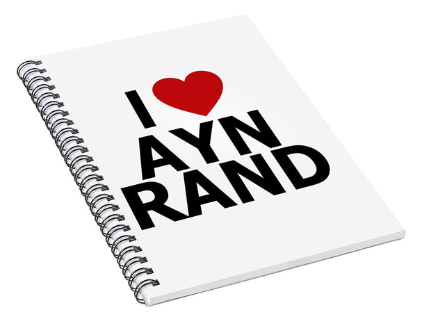 I Heart Ayn Rand - Spiral Notebook