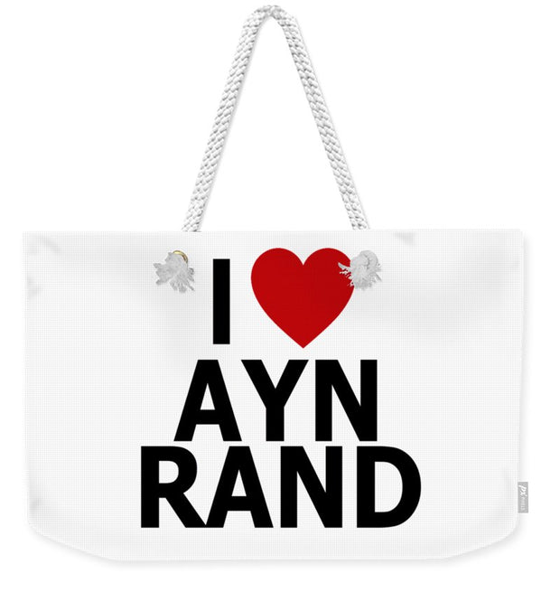 I Heart Ayn Rand - Weekender Tote Bag