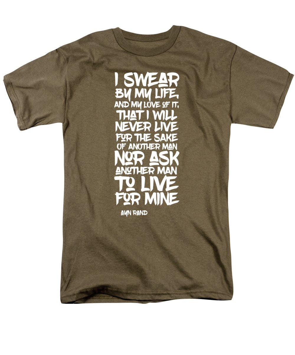 I Swear by My Life wht - Men's T-Shirt  (Regular Fit)
