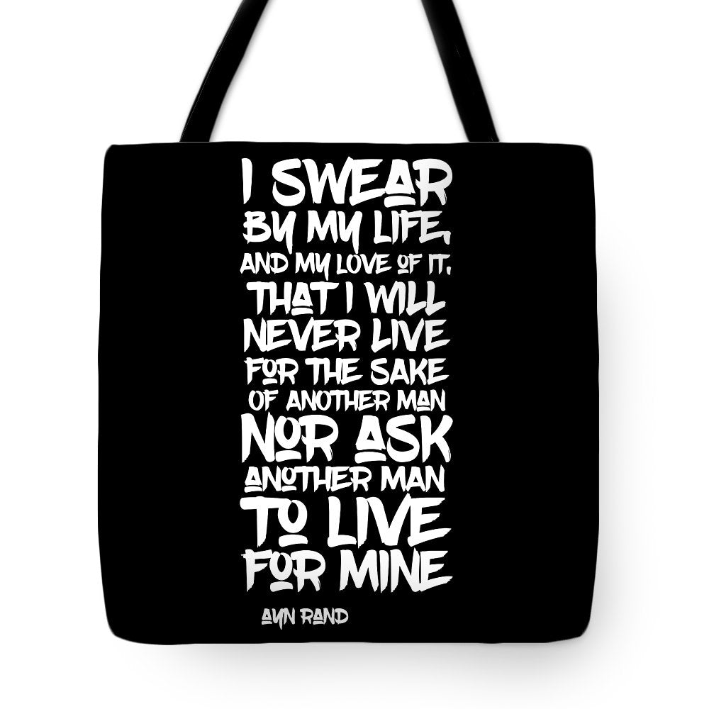 I Swear by My Life wht - Tote Bag