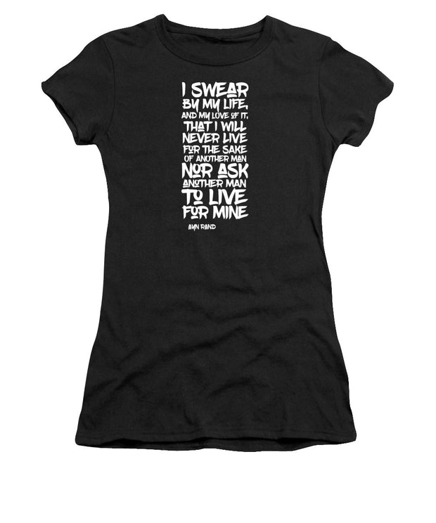 I Swear by My Life wht - Women's T-Shirt