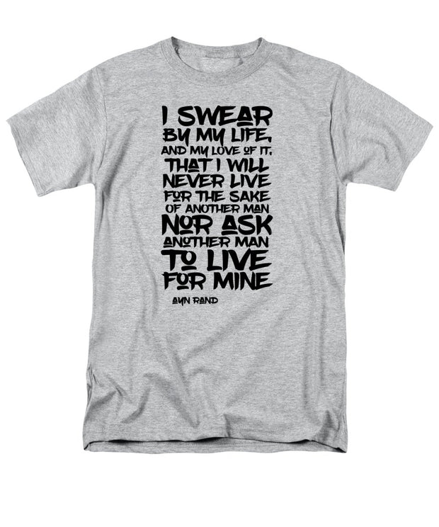 I Swear by My Life blk - Men's T-Shirt  (Regular Fit)