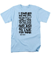 I Swear by My Life blk - Men's T-Shirt  (Regular Fit)