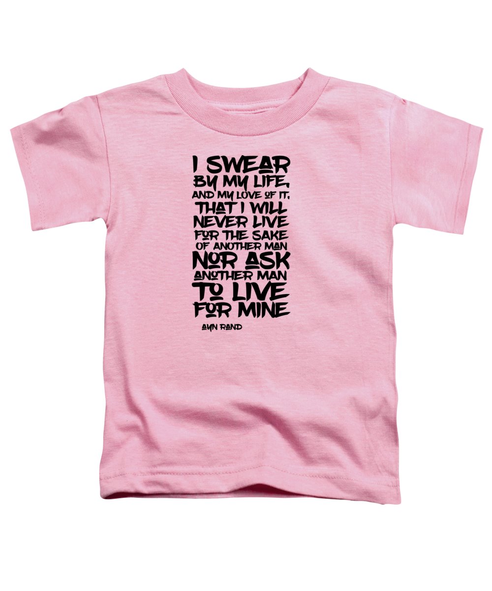 I Swear by My Life blk - Toddler T-Shirt