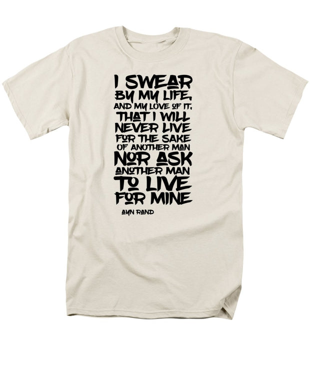 I Swear by My Life blk - Men's T-Shirt  (Regular Fit)