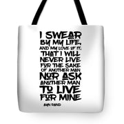 I Swear by My Life blk - Tote Bag