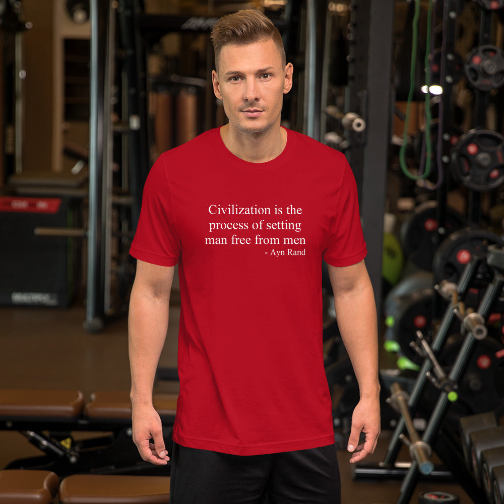 Setting Man Free from Men Quote T-Shirt