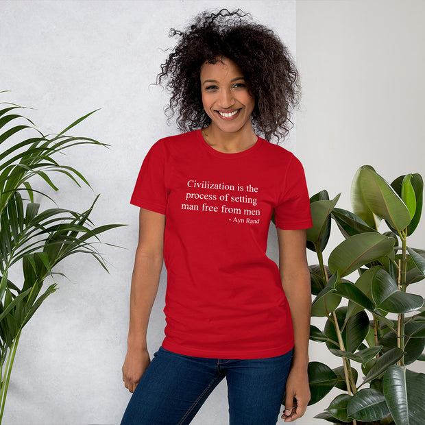 Setting Man Free from Men Quote T-Shirt