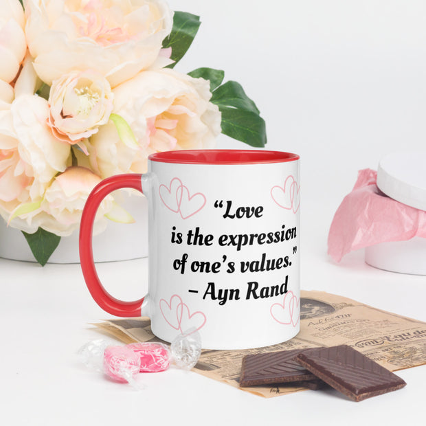 Love is an Expression Mug with Color Inside